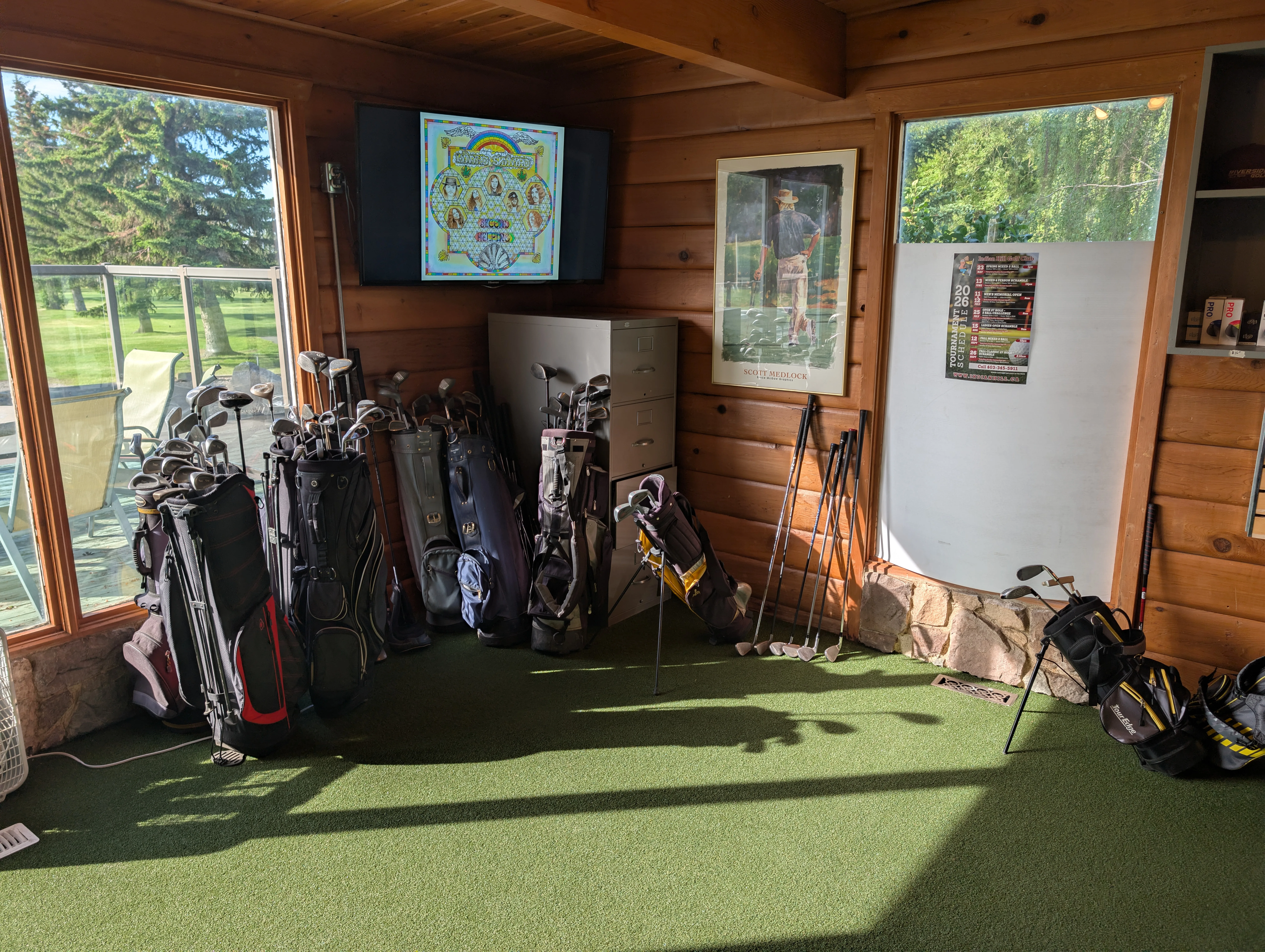 The Riverside pro shop counter.
